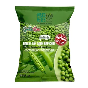 Đậu Hà Lan Xanh Hấp Chín, Frozen Cooked Green Peas (450g) - GREEN ONE